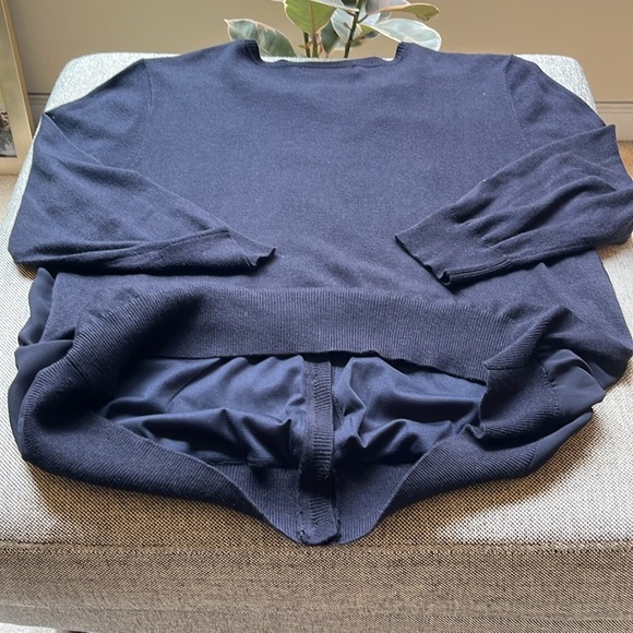 Vintage Floral Paillettes Sequin Cardigan, Size: 1X circa 2008 - Picture 15 of 17